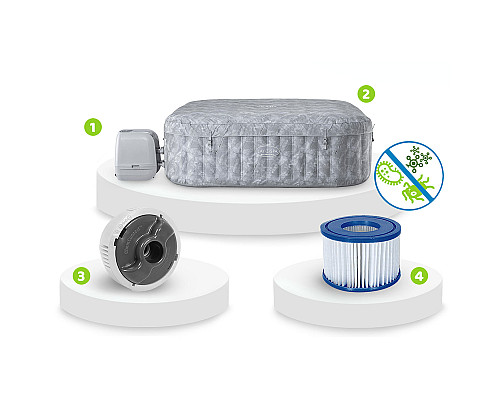 Джакузі-SPA надувне Bestway 6001Q Lay‑Z San Francisco Pro 7‑місне