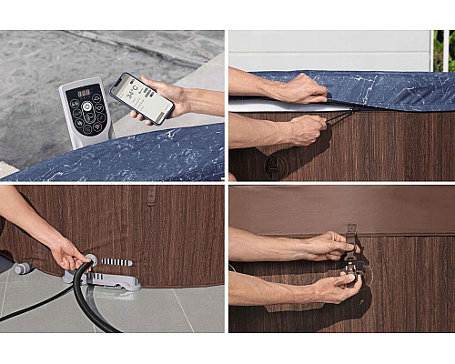 Джакузі‑SPA надувне Bestway Lay‑Z Toronto 6001W 190 х 190 х 70 см