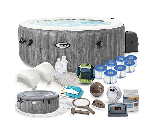 Джакузі-SPA надувне Intex 28440 4-місне + аксесуари