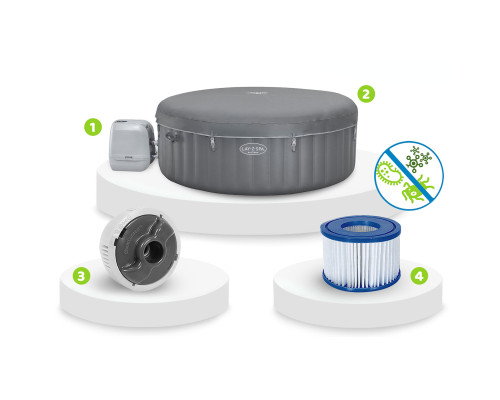 Джакузі-SPA надувне Bestway 6001T Lay-Z Santorini Pro 7-місне Джакузі-SPA надувне Bestway 6001T Lay-Z Santorini Pro 7-місне