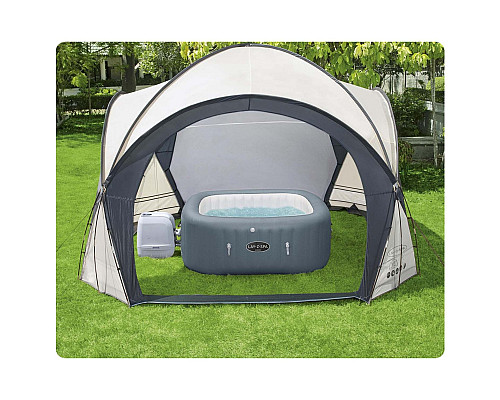 Намет для SPA Bestway 60305 390 х 390 х 255  см, бежево-сірий