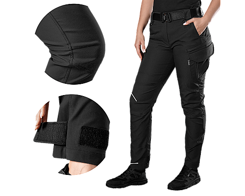 Штани Pani Герць Police Чорні (8416), XL Штани Pani Герць Police Чорні (8416), XL