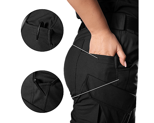 Штани Pani Герць Police Чорні (8416), XL Штани Pani Герць Police Чорні (8416), XL