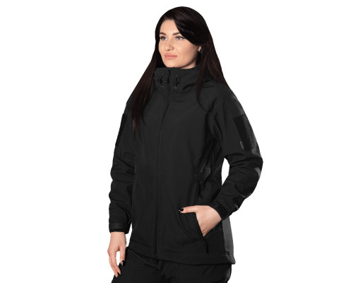 Жіноча куртка Stalker SoftShell Чорна (7442), XS