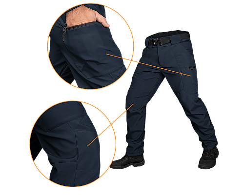 Штани SoftShell Vent Темно-Сині (7305), S Штани SoftShell Vent Темно-Сині (7305), S