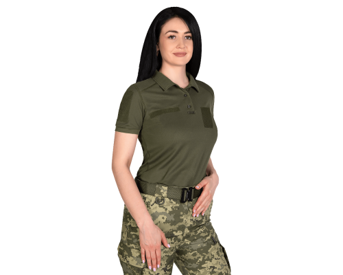 Жіноче поло Pani Army ID LT Олива  (8080), XXL
