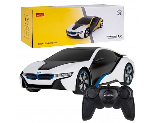 Модель BMW i8 RASTAR 1:24 Змінний колір кузова + світлодіодні фари + 2,4 ГГц пульт дистанційного керування Модель BMW i8 RASTAR 1:24 Змінний колір кузова + світлодіодні фари + 2,4 ГГц пульт дистанційного керування