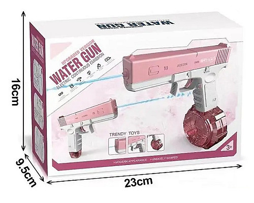 Водяний пістолет Water Gun Glock pink
