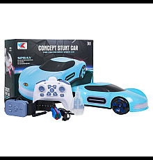 Дитяча машинка  Ramiz 7022-3D на дистанційному керуванні, блакитно-чорна