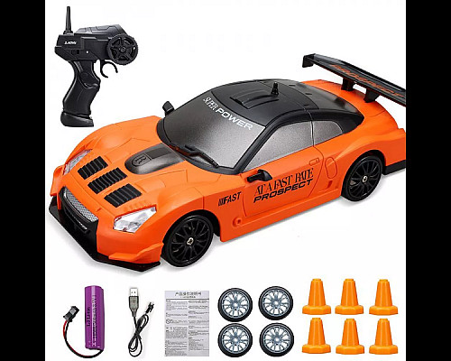 Дитяча машинка для дрифту Racing Rally R/C Nissan GT-R GT3 оранжева
