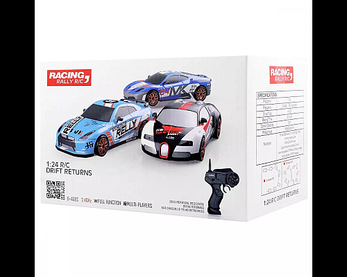 Дитяча машинка для дрифту Racing Rally R/C Nissan GT-R GT3 4WD сіра