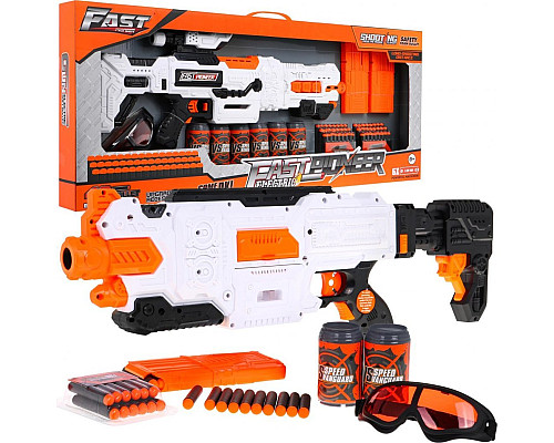 Велика дитяча рушниця 8+ аксесуарів + 48 м'яких куль Fast Pioneer Toy Gun Велика дитяча рушниця 8+ аксесуарів + 48 м'яких куль Fast Pioneer Toy Gun
