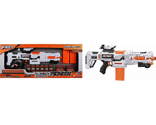 Велика дитяча рушниця 8+ аксесуарів + 48 м'яких куль Fast Pioneer Toy Gun Велика дитяча рушниця 8+ аксесуарів + 48 м'яких куль Fast Pioneer Toy Gun