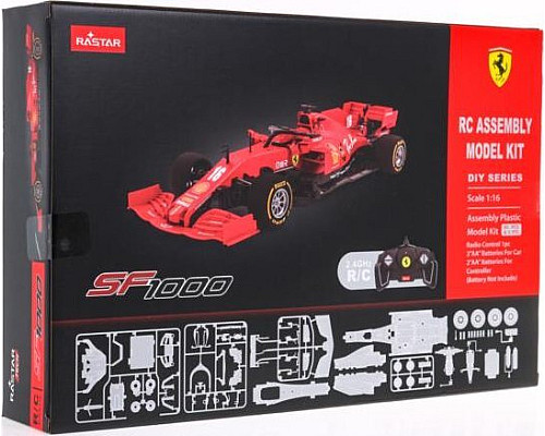 Гоночний автомобіль на дистанційному керуванні Ferrari SF1000 червоний RASTAR модель 1:16 + обвіс + пульт дистанційного керування 2,4 ГГц Гоночний автомобіль на дистанційному керуванні Ferrari SF1000 червоний RASTAR модель 1:16 + обвіс + пульт дистанційного керування 2,4 ГГц