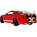 Авто на дистанційному керуванні Ford Shelby Mustang GT500 red RASTAR модель 1:14 + пульт