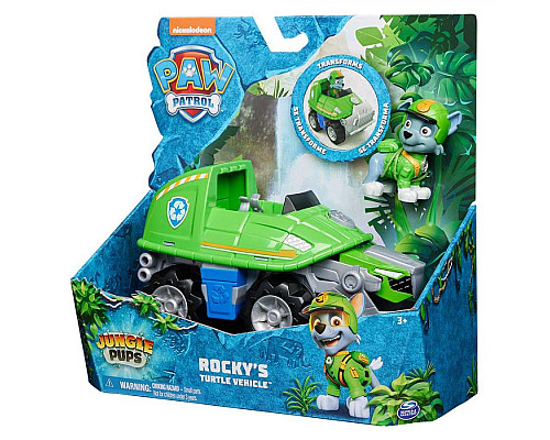 Машинка-трансформер дитяча Spin Master З водієм у джунглях Роккі 