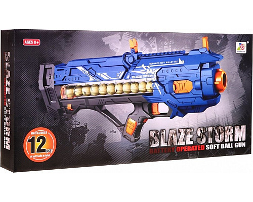 Велика дитяча гвинтівка 8+ Blaze Storm 12 пінопластових кульок + дуло Велика дитяча гвинтівка 8+ Blaze Storm 12 пінопластових кульок + дуло