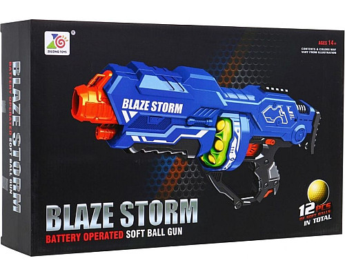 Велика рушниця для підлітків 14+ Blaze Storm 12 куль Пінопластові кульки + Додаткова рукоятка Велика рушниця для підлітків 14+ Blaze Storm 12 куль Пінопластові кульки + Додаткова рукоятка