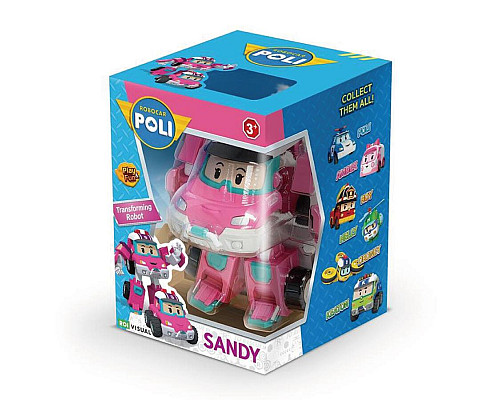 Машинка-трансформер дитяча Roi Visual Робокар Сенді 10 см