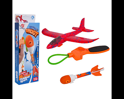 Метальний літак дитячий Ramiz 819-21B 2в1, червоний