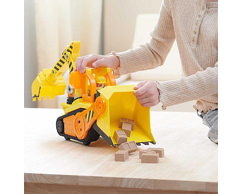 Машинка-трансформер дитяча Spin Master Бульдозер Кремеза  