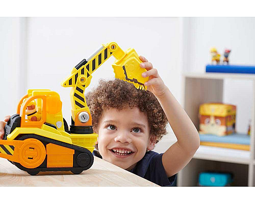 Машинка-трансформер дитяча Spin Master Бульдозер Кремеза  