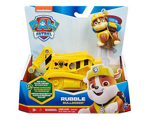 Ігровий набір Paw Patrol Бульдозер із водієм Кремезом (SM16775/9924)
