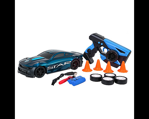 Дитяча машинка Ramiz Star 33638 на дистанційному керуванні, чорно-синя