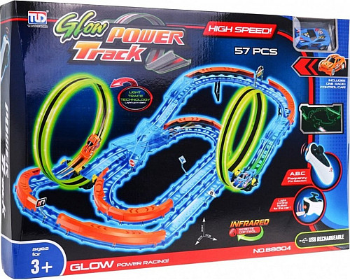 Дитяча гоночна траса для дітей 3+ флуоресцентна