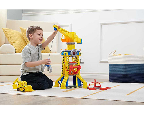 Машинки дитячі Spin Master Кремез і команда: Підйомний кран-вежа Бухти будівельників 