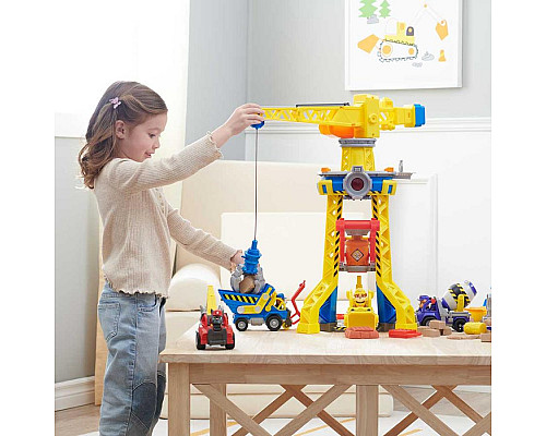 Машинки дитячі Spin Master Кремез і команда: Підйомний кран-вежа Бухти будівельників 