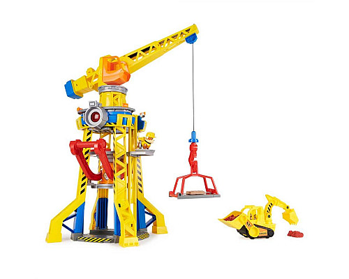 Машинки дитячі Spin Master Кремез і команда: Підйомний кран-вежа Бухти будівельників 
