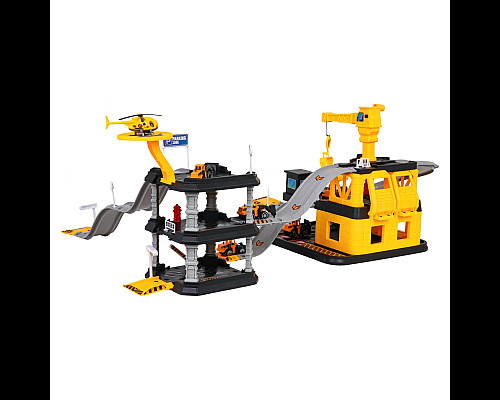 Дитячий іграшковий паркінг Ramiz 666-14 Будівельний майданчик з технікою