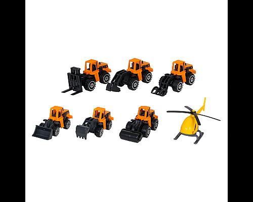 Дитячий іграшковий паркінг Ramiz 666-14 Будівельний майданчик з технікою