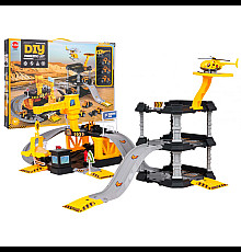 Дитячий іграшковий паркінг та будівельний майданчик Ramiz 1294B + машинки