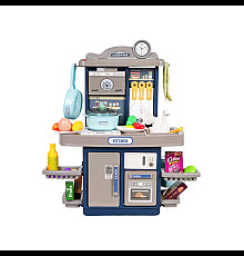Дитяча кухня з функцією світла, звуку та аксесуарами Ramiz ZDZ.BD8022 38 ел. блакитна