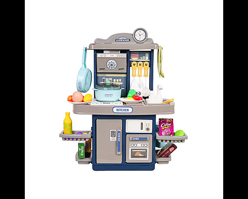 Дитяча кухня з функцією світла, звуку та аксесуарами Ramiz ZDZ.BD8022 38 ел. блакитна