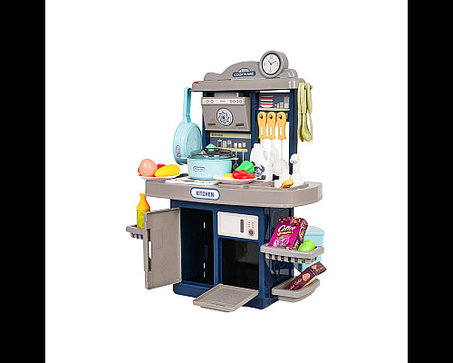 Дитяча кухня з функцією світла, звуку та аксесуарами Ramiz ZDZ.BD8022 38 ел. блакитна