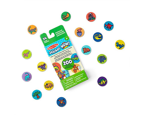 Дитячий мініблокнот Spin Master З наліпками для штампу Динозавтри Melissa and Doug. Sticker WOW
