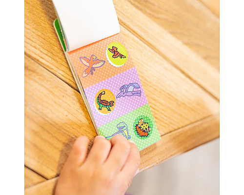 Дитячий мініблокнот Spin Master З наліпками для штампу Динозавтри Melissa and Doug. Sticker WOW