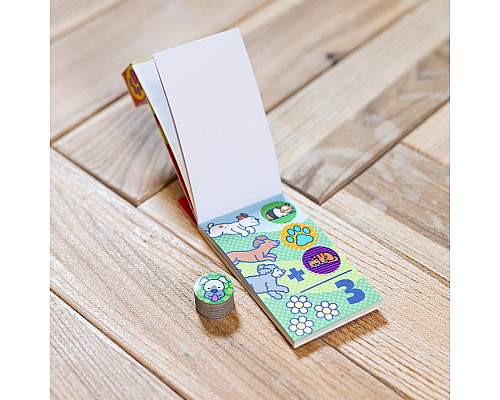 Дитячий мініблокнот Spin Master З наліпками для штампу Улюбленці Melissa and Doug. Sticker WOW