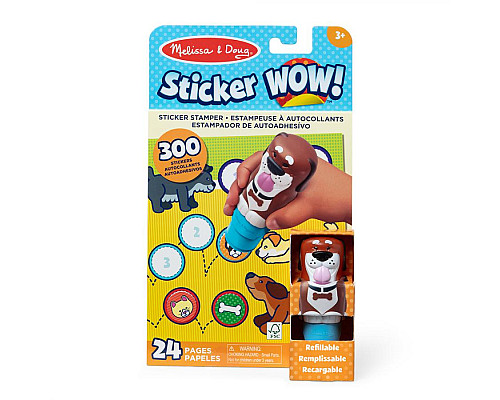 Дитячий блокнот та штамп Spin Master З наліпками Цуценя Melissa and Doug. Sticker WOW