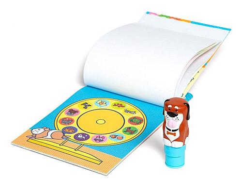 Дитячий блокнот та штамп Spin Master З наліпками Цуценя Melissa and Doug. Sticker WOW