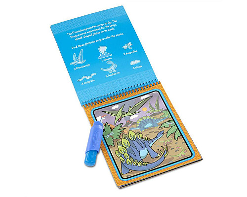 Дитяча водяна розмальовка Spin Master Динозаври Melissa and Doug. Water WOW