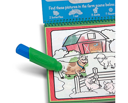 Дитяча водяна розмальовка Spin Master Тварини Melissa and Doug. Water WOW