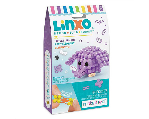 Набір для створення брелоків-трансформерів Make it Real.Linxo Звірята - Слон