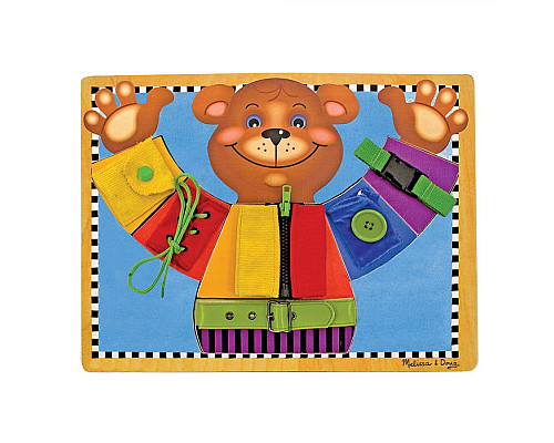 Бізіборд Spin Master Ведмедик з застібками Melissa and Doug