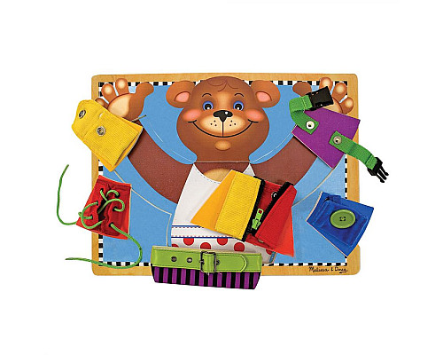 Бізіборд Spin Master Ведмедик з застібками Melissa and Doug