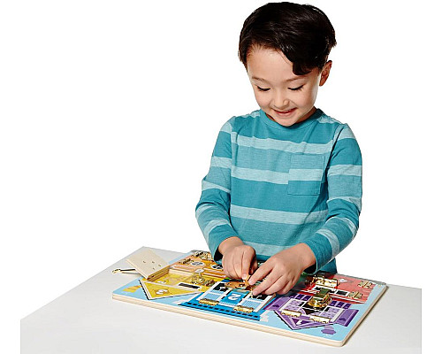 Бізіборд Spin Master Квартири із засувками Melissa and Doug