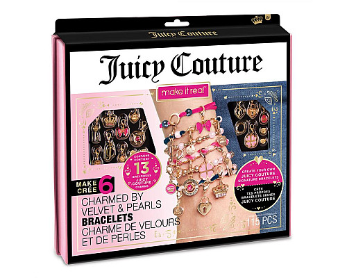 Набір для створення браслетів Make it Real Прикрашені оксамитами та перлинами Juicy Couture